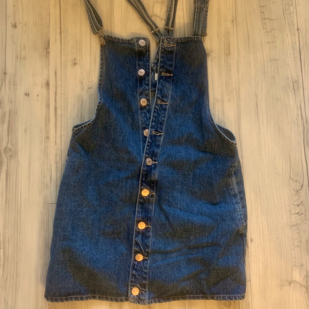 denim button up dress